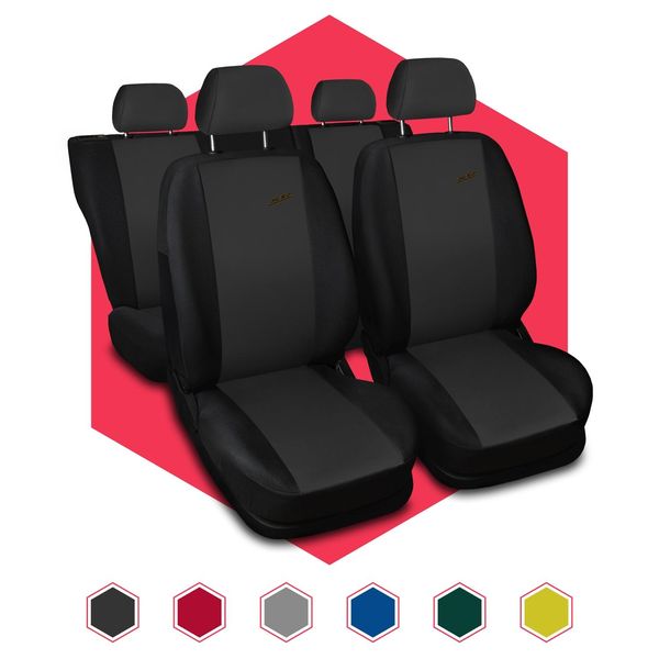 Coprisedili Auto Coprisedili Universali Tappetino Per Sedili Auto Coprisedili Auto Poliestere Grigio-image