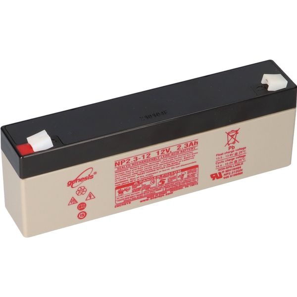 Batteria Al Piombo Genesis NP2,3-12 12V 2Ah Faston 4,8Mm Agm-image