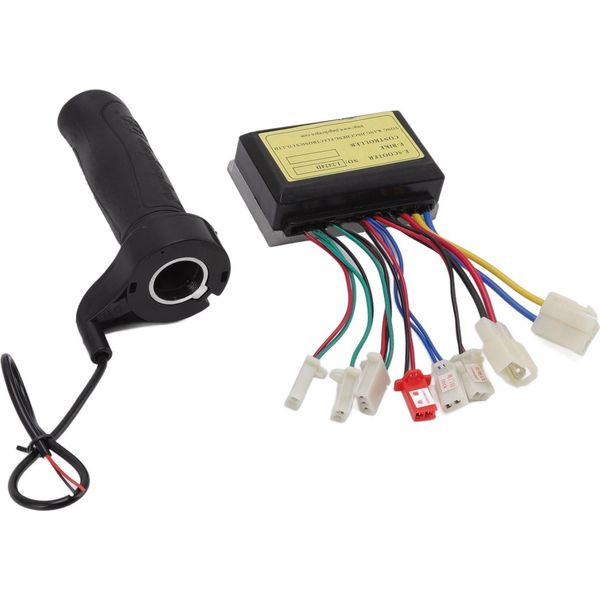 24V 250W Spazzola Motore Regolatore Di Velocità Dc Spazzola Scatola Di Controllo Con Acceleratore Per Bicicletta Elettrica Triciclo Scooter-image