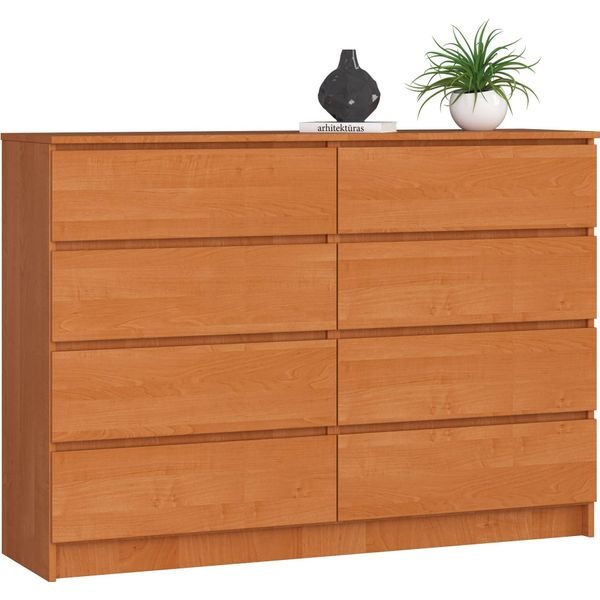 Akord Credenza 8 Cassetti In Ontano 138X40X99 Cm-image