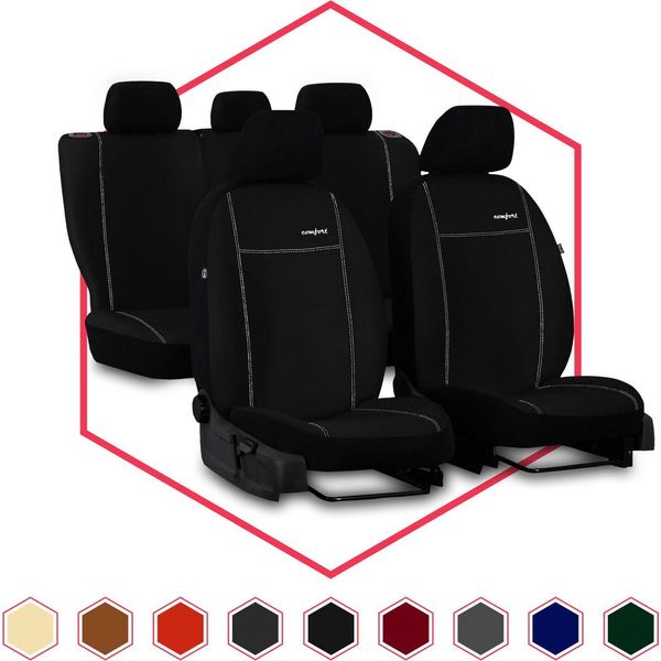 Coprisedili Per Auto Coprisedili Universali Per Toyota Avensis I Nero Auto Set Di 3-image