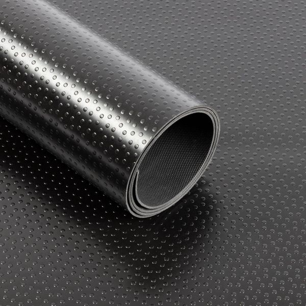Rivestimento Per Pavimenti In Pvc Dots Black Larghezza: 120 Cm, Lunghezza: 100 Cm-image