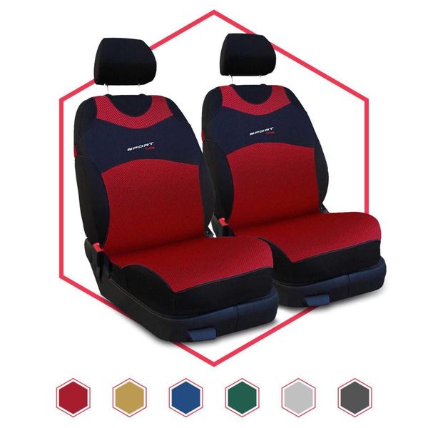 Coprisedili Auto Coprisedili Auto Universali Set Rosso 1+1 Per Renault Laguna 2-image