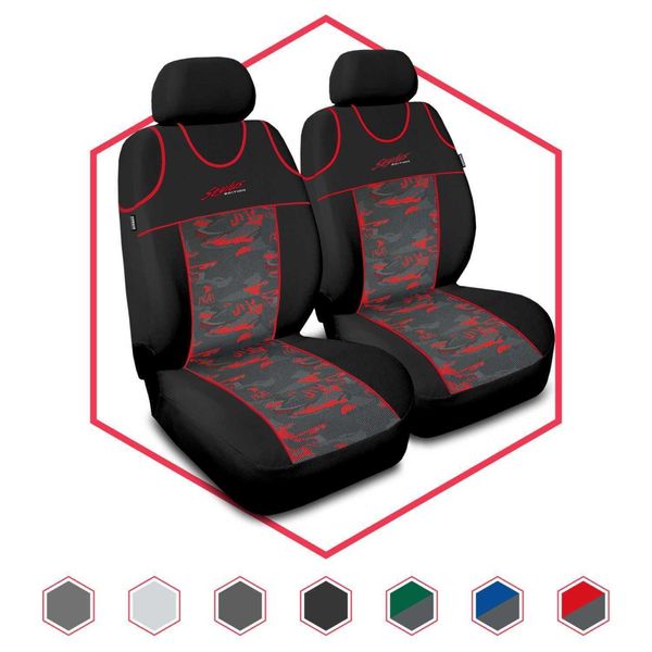 Coprisedili Auto Coprisedili Universali Per Hyundai I40 Rosso Stilo-image