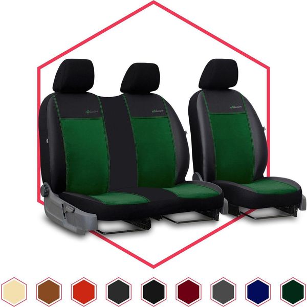 Coprisedili Auto Coprisedili Universali Per Opel Movano I Verde 1+2 Bus-image