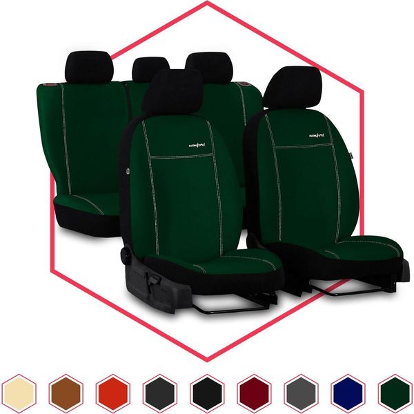 Coprisedili Per Auto Coprisedili Universali Per Hyundai I10 I Verde Auto Set Di 3-image