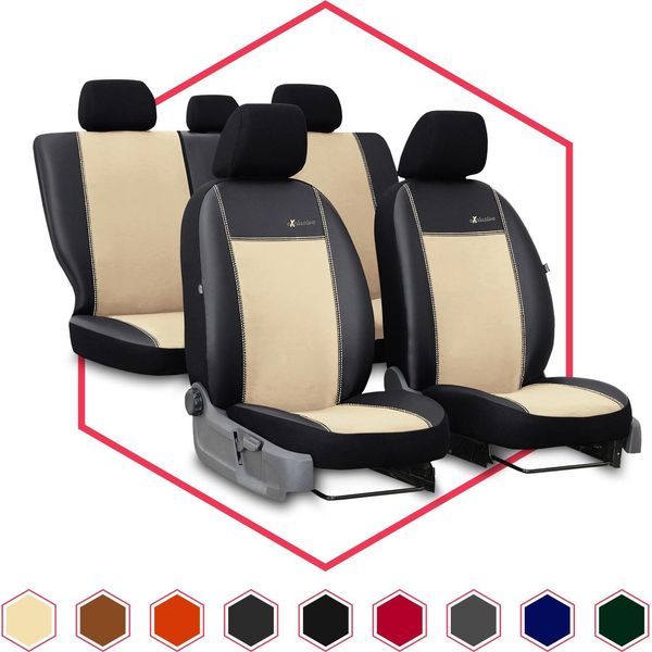 Coprisedili Auto Coprisedili Auto Universali Per Fiat Doblo I Beige Set-image