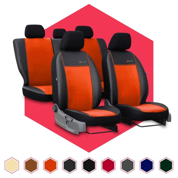 Coprisedili Auto Coprisedili Universali Per Fiat Punto I Set Di Coprisedili Auto Arancioni-image
