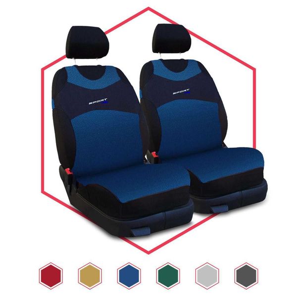 Coprisedili Auto Coprisedili Universali Coprisedili Auto Blu 1+1 Per Renault Laguna-image