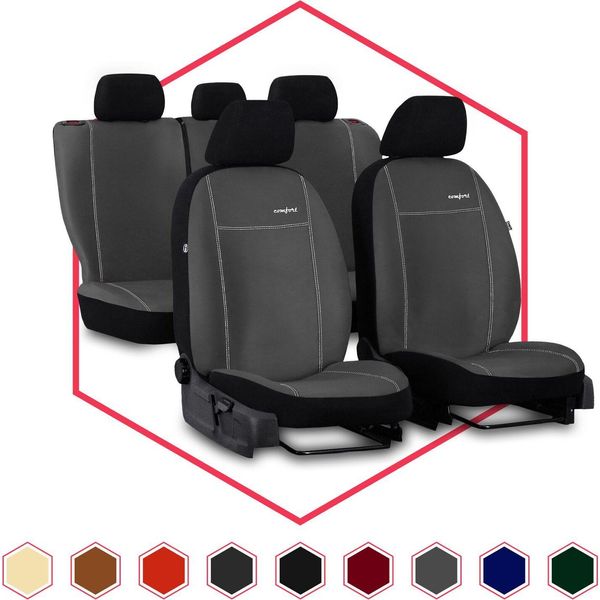 Coprisedili Auto Coprisedili Universali Per Toyota Yaris I Grigio Auto Set Di 3-image