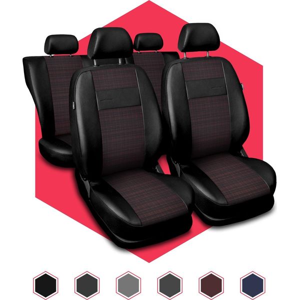 Coprisedili Auto Coprisedili Universali Tappetino Per Sedili Auto Coprisedili Auto In Pelle Sintetica Rosso-image