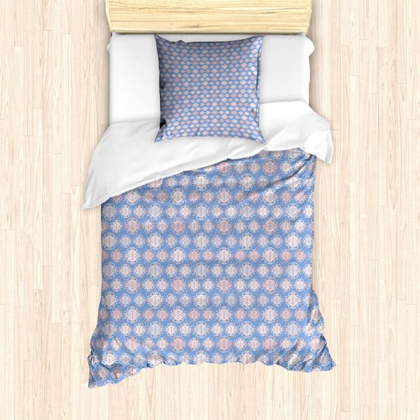 Abakuhaus Set Copripiumino Dai Colori Tenui Per Letti Singoli, Abstrakt Splash Dot, Antiacaro E Anallergico Con Federa, 135 Cm X 200 Cm - 80 X 80 Cm, Multicolore-image