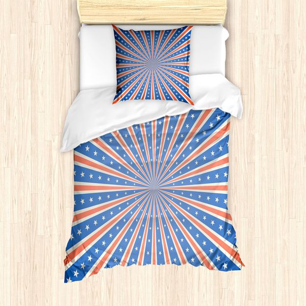 Abakuhaus Set Copripiumino A Righe Weinlese Per Letti Singoli, Strudel, Antiacaro, Adatto A Chi Soffre Di Allergie, Con Federa, 135 Cm X 200 Cm - 80 X 80 Cm, Salmon Eggshell-image