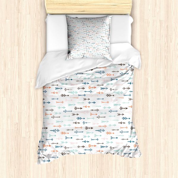 Abakuhaus Set Copripiumino Per Letto Singolo, Ispirazione Boema E Azteca, Antiacaro, Adatto A Chi Soffre Di Allergie, Con Federa, 135 Cm X 200 Cm - 80 X 80 Cm, Multicolore-image