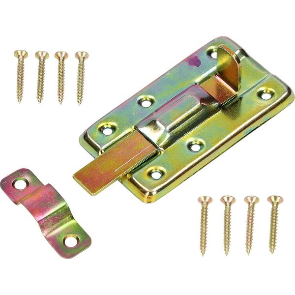 Kotarbau® Catenaccio 80 Mm Con Frontale Per Porte Zincato Giallo Zincato Universale-image