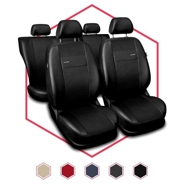 Coprisedili Auto Set Coprisedili Universali Per Fiat Sedici Nero-image