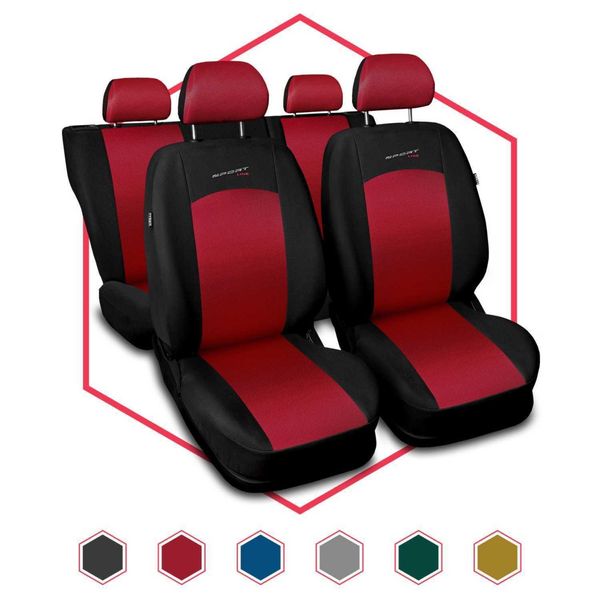 Coprisedili Auto Coprisedili Universali Coprisedili Auto Per Hyundai Coupé Rosso-image