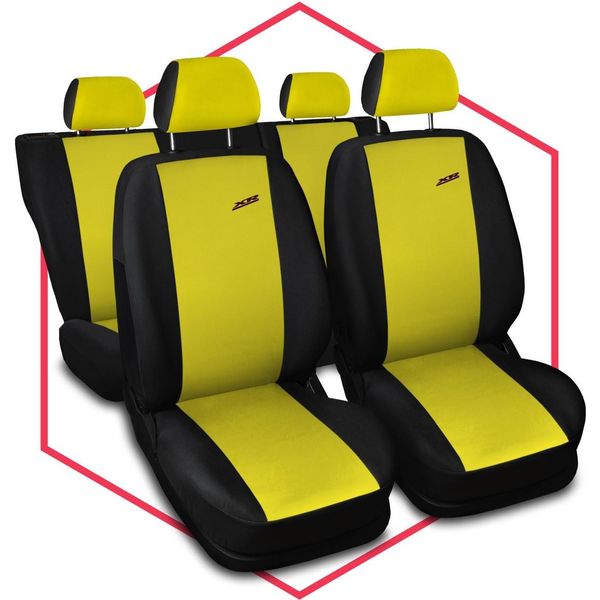 Coprisedili Auto Set Di Coprisedili Universali Per Hyundai I10 Yellow Xr-image