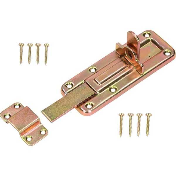 Kotarbau® Catenaccio 120 Mm Con Frontale Per Porte Zincato Giallo Zincato Universale-image