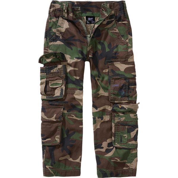Brandit Kinderhose 122/128 Pantaloni Woodland Unisex Pure Vintage-image