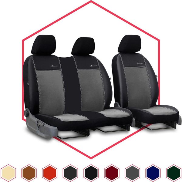 Coprisedili Auto Coprisedili Universali Per Iveco Daily Iv Grey 1+2 Bus-image