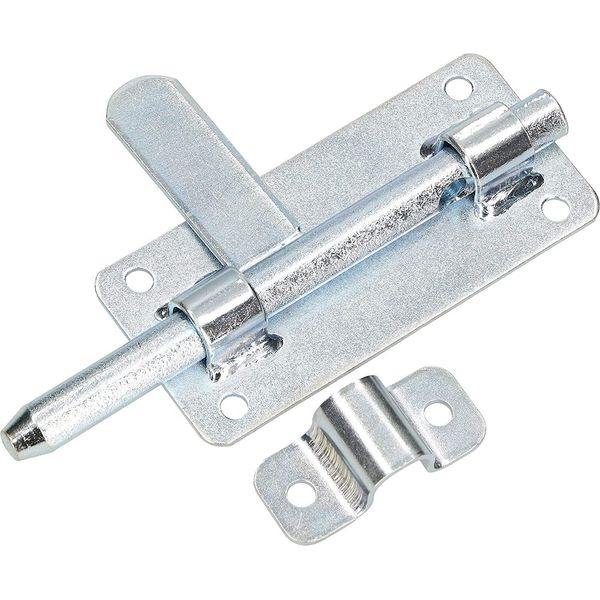 Kotarbau® Bullone Per Porta 150 Mm Piatto Diritto Zincato Bloccaggio Argento Universale-image