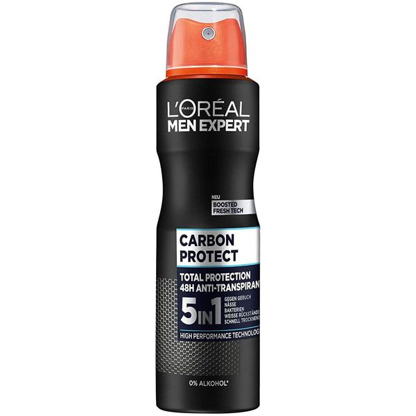 Loreal Men Expert Deodorant Spray Carbon Protect Anti Transpirant 150Ml-image