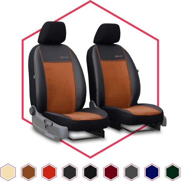 Coprisedili Auto Coprisedili Universali Per Opel Movano I Marrone 1+1 Bus-image