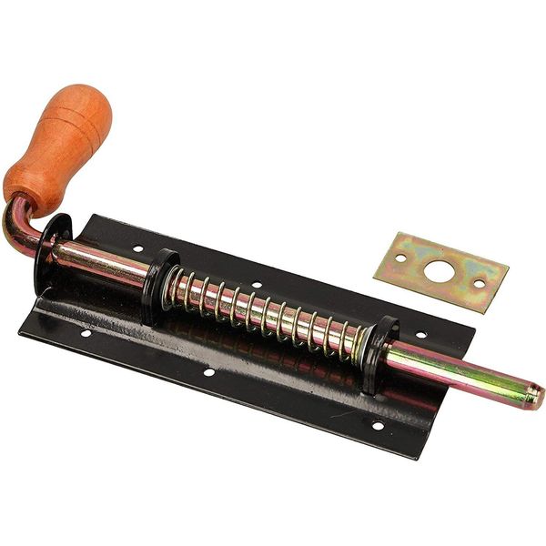 Kotarbau® Catenaccio 250 Mm Universale Destro E Sinistro Catenaccio Catenaccio Catenaccio Catenaccio Catenaccio Serratura Catenaccio Serratura Cancello Nero-image