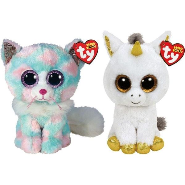 Ty - Animali Di Peluche - Beanie Buddy - Gatto Opale E Unicorno Pegaso-image