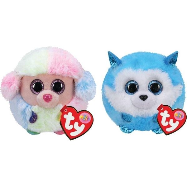 Ty - Stofftiere - Teeny Puffies - Barboncino Arcobaleno & Principe Husky-image