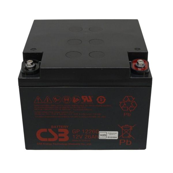 Batteria Al Piombo Csb GP12260 12V 26Ah M5 Filettatura Interna Vds-image
