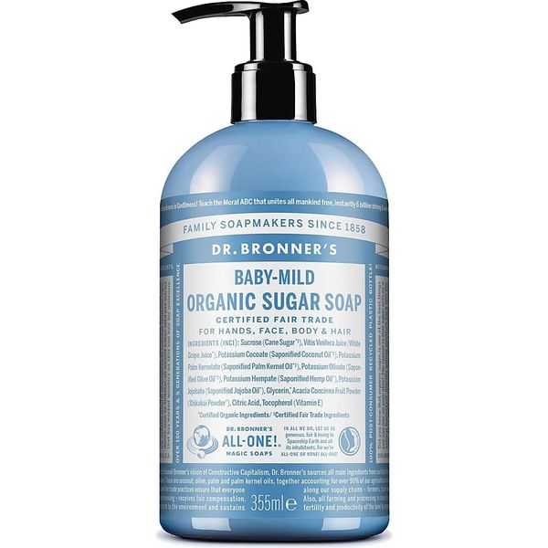 Dr. Bronner's Organic Sugar Soap Baby-Mild 355 Ml-image