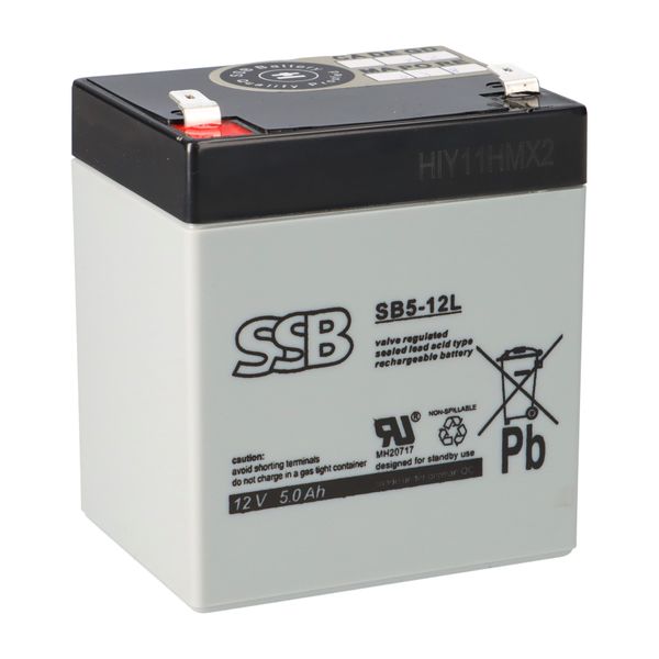 Batteria Al Piombo Ssb Sb 5-12L Batteria Agm 6,3 Mm Faston 12V 5Ah-image
