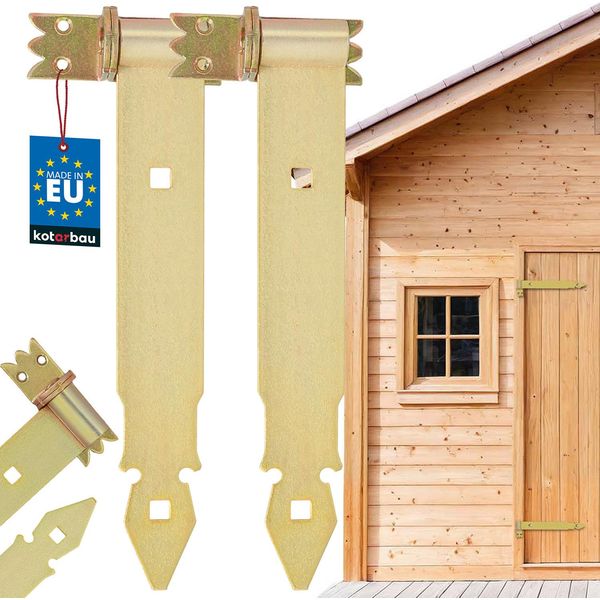 Kotarbau® Cerniera Per Tapparella 300 Mm 2 Pz. Con Morsetto Cerniera Per Porta Cerniera Per Porta Cerniera Per Porta Cerniera Ferramenta Per Edilizia Ferramenta Per Porta Ferramenta Per Porta Accessori Per Porta Acciaio Inox Zincato Giallo-image
