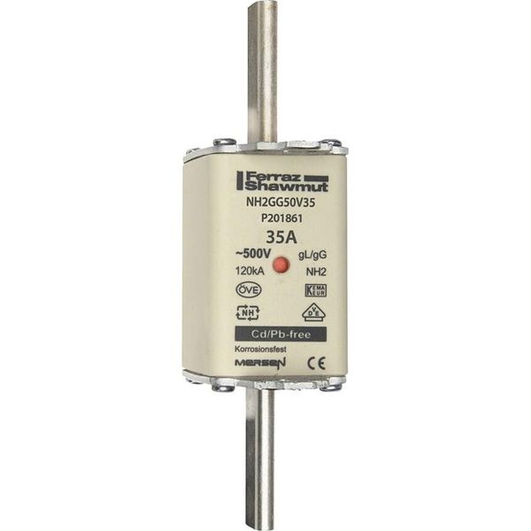 NH-ZERO Fusibile Di Collegamento Dimensione 2, 35A AC500V - Fusibile A Bassa Tensione Hrc NH2 35A NH2GG50V35-image