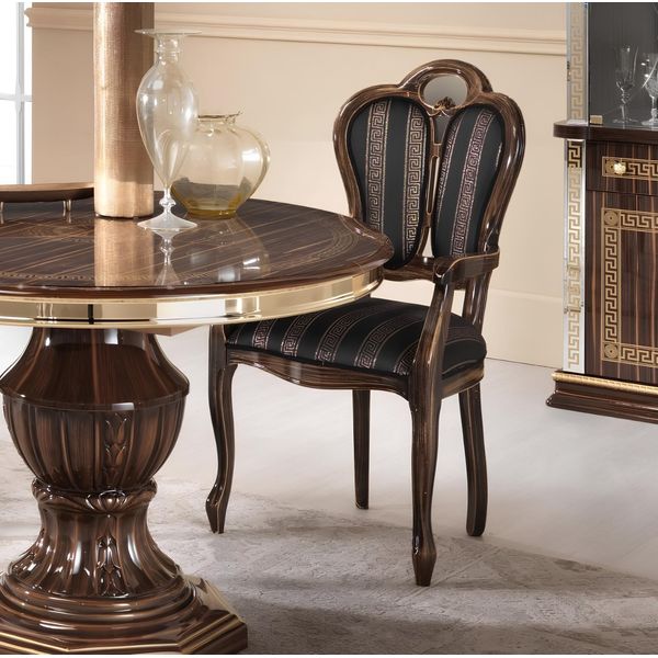 Sedia Con Bracciolo Sedia Di Design Arredo Tessile Poltrona Monoposto In Legno Nuova-image