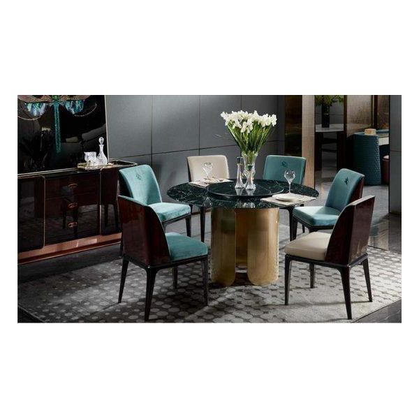 Sedia Blu Per La Sala Da Pranzo Sedie Moderne Di Design Mobili Di Lusso Di Design Nuovo-image