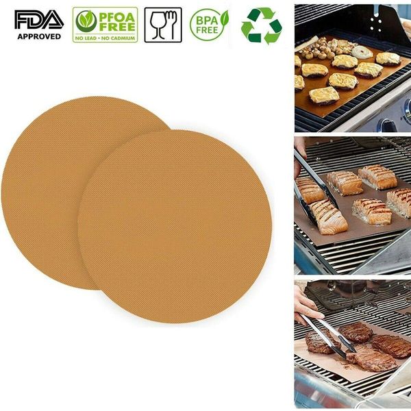 Tappetini Per Grigliate Con Rivestimento Antiaderente In Teflon Per Grigliate A Gas, A Carbonella E A Legna-image