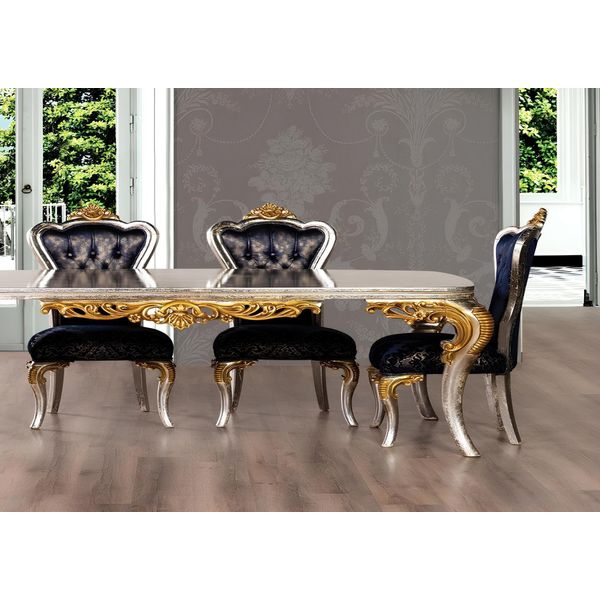 Sala Da Pranzo Sedia 1X Sedia Legno Lusso Sala Da Pranzo Stile Barocco Sedie Rococò Nuovo-image