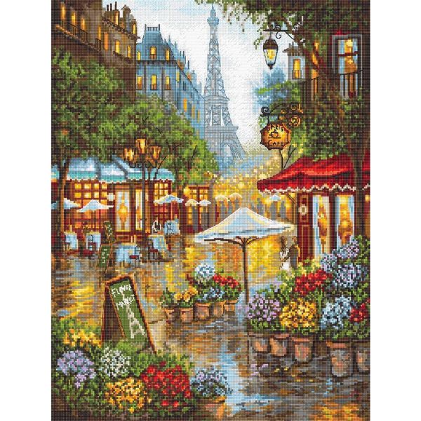 Set Per Punto Croce Letistitch "Fiori Di Primavera, Parigi, Rilancio"", Schema Contato, 42X32Cm"-image