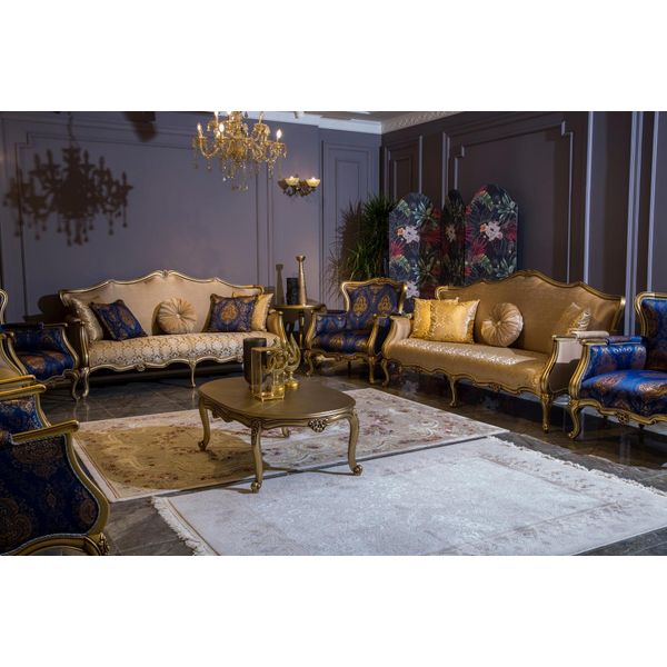 Set Di Divani Classici 3+3+1+1 Posti A Sedere Set Di Lusso Divano Poltrona Set Di Divani 4 Pezzi-image