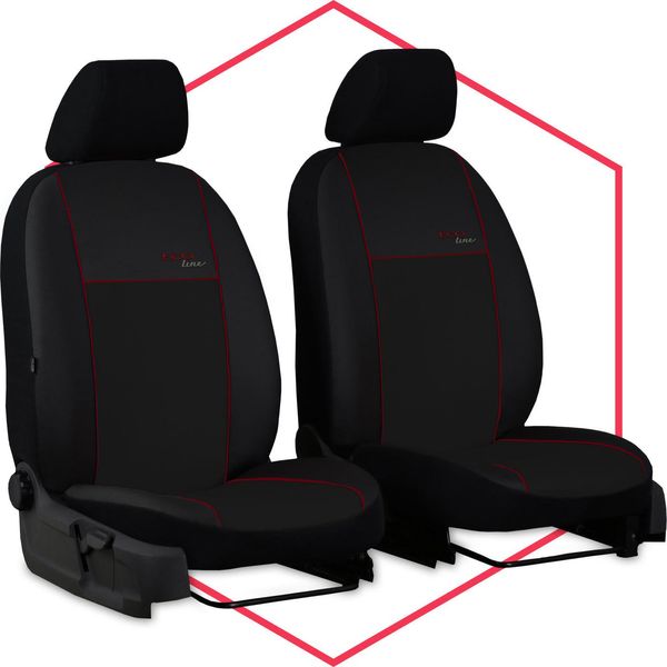 Coprisedili Auto Coprisedili Universali Per Hyundai I20 I Passeggero Auto 1+1 Anteriore Rosso Scuro-image