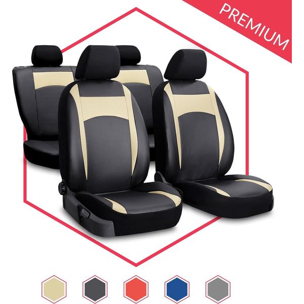 Coprisedili Auto Coprisedili Universali Per Isuzu D-Max Ii Beige Auto Set Nuovo-image