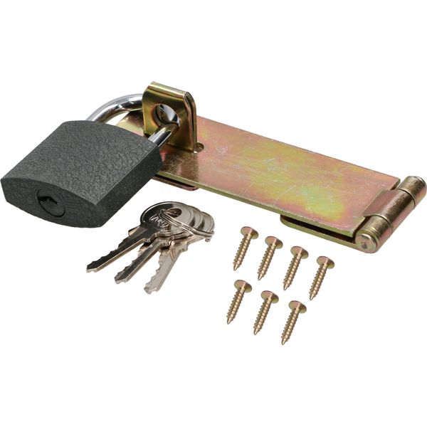 Kotarbau® Cerniere 130 Mm Con Lucchetto Giallo Zincato Lucchetto Per Lucchetto-image