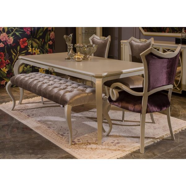 Lusso Sala Da Pranzo Tavolo Da Pranzo Set Di Sedie Gruppo Di Tavoli Set Di Tavoli 5Pcs.-image