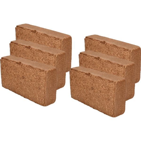 Kotarbau® Terriccio Di Cocco Naturale E Senza Torba Lettiera Di Cocco 6 X 650 G - 42 Litri Di Terriccio In Fibra Di Cocco-image