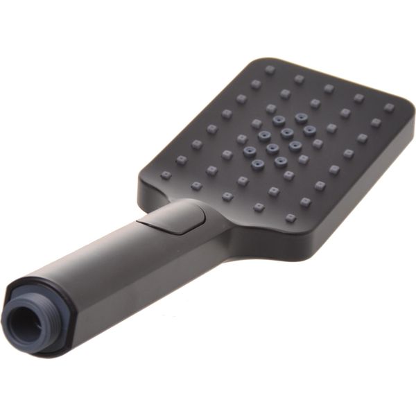 Soffione Aqbau® Doccia A Pioggia, Soffione Ad Alta Pressione, Doccetta Grande Con 3 Modalità Di Getto, Soffione Nero (Angolare)-image