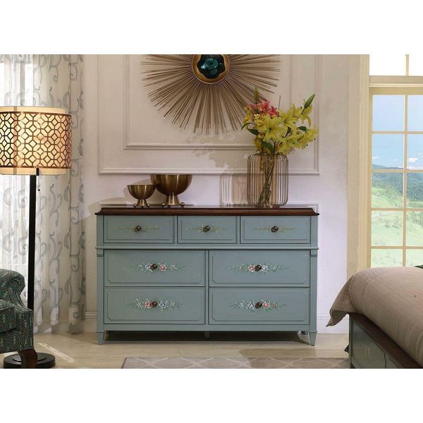 Cassettiera 150Cm Credenza Mobile Credenza Mobile In Legno Cassettiera In Legno Massiccio-image