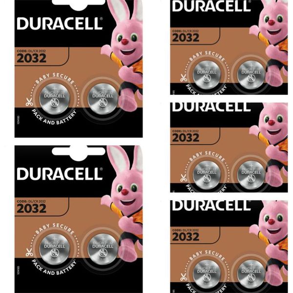 Duracell 5 X Blister Di 2 Duracell Cr 2032 3V Litio A Bottone DL2032 Mhd 2030-image